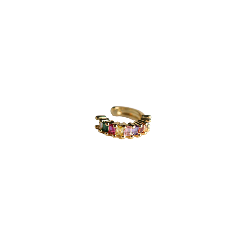 Ear Cuff Emerald Cut Multi