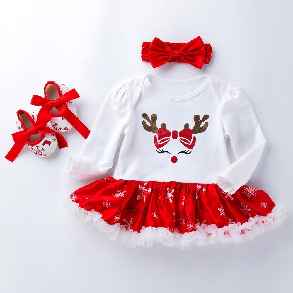 Cute Deer Christmas Costumes For Kids Long Sleeve Baby Girl Clothes Set Unique Design Perfect For Kids