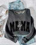 Mama Lightning Comfort Colors Sweatshirt (Condensed), Mom Gift