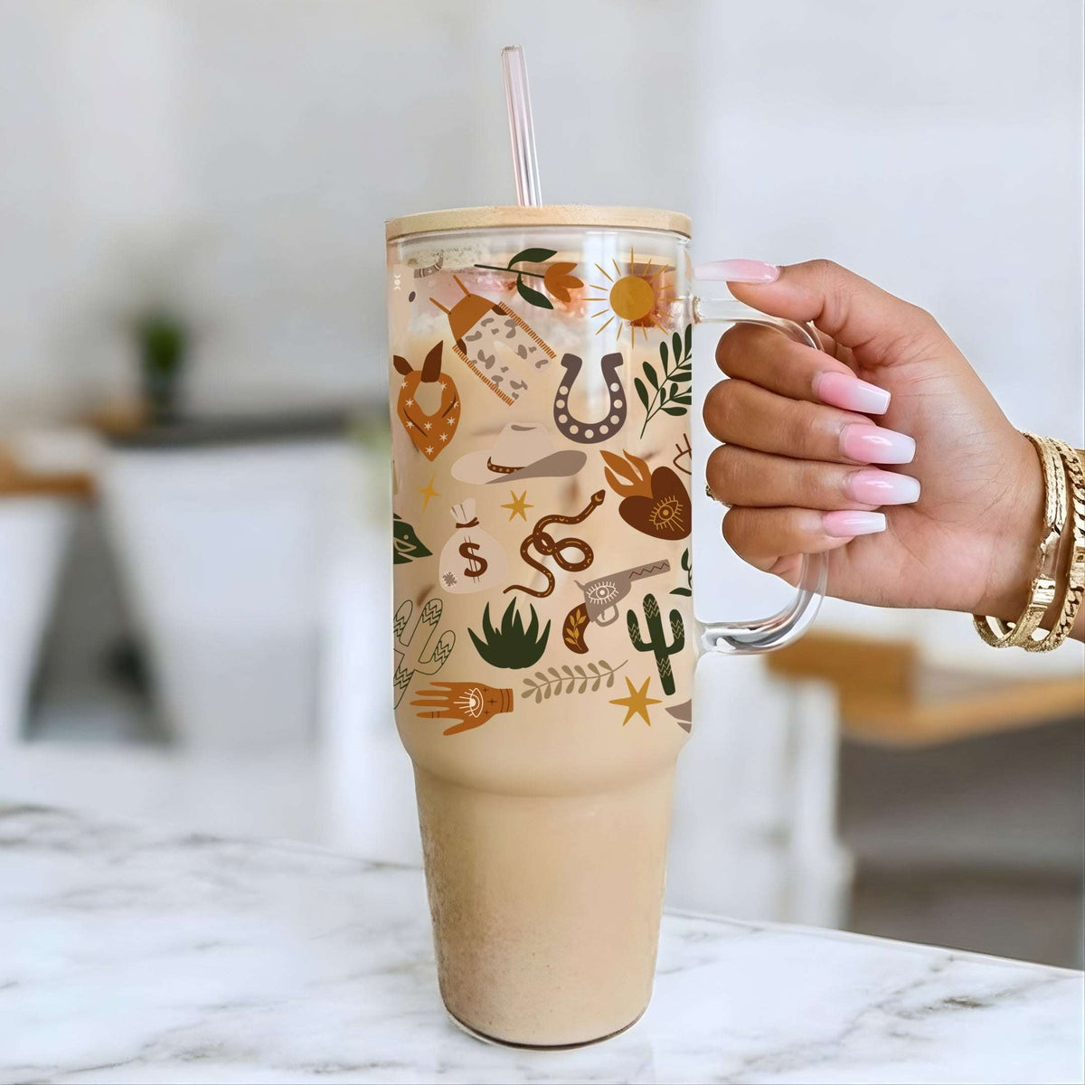 Western Soul Glass Cup
