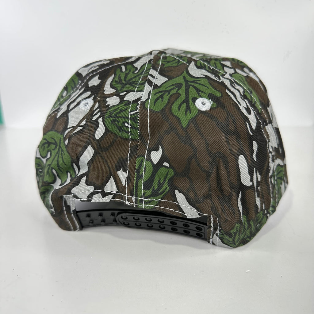WOOD DUCK Green Leaf CAMO SNAPBACK Hunting Vintage Trucker Cap Hat Custom Embroidered